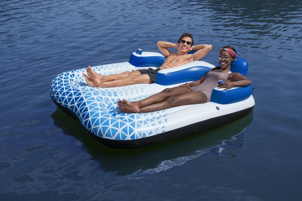 Bestway® Hydro-Force™ Indigo Wave™ Poolliege für 2 Personen 191 x 107 cm