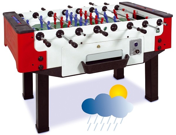 Norditalia Fußballkicker OUTDOOR STORM F-3 mit Münzeinwurf 5360.01