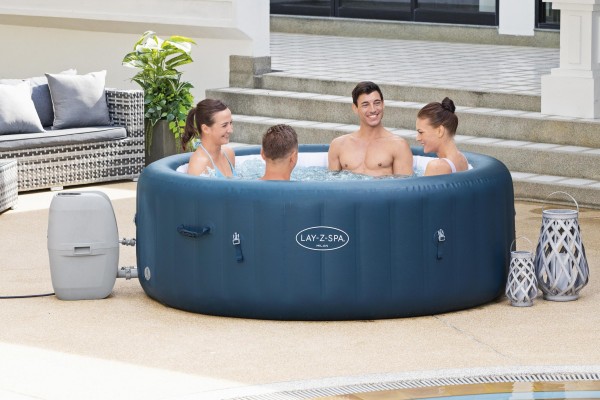 Bestway Whirlpool Lay-Z-Spa Milan AirJet Plus mit App Steuerung 2021 rund 196x71cm