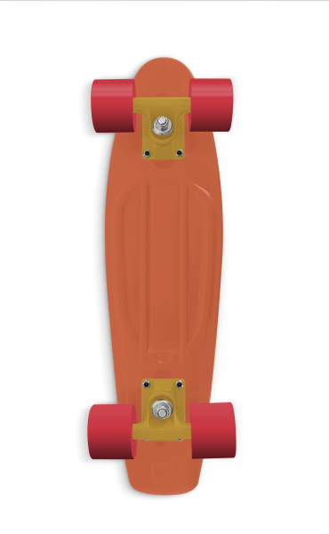 RAM Mini Cruiser Old School 22" pfirsichorange 12244