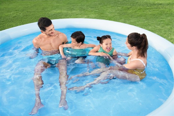 Bestway Fast Set™ Aufstellpool-Set mit Filterpumpe blau rund