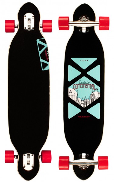 Nijdam Longboard 38" Drop-through Criss Cross 520T-ZBR