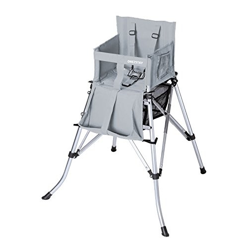 FemStar faltbarer Kinder Hochstuhl One2Stay 2.0 silver metallic - Retourenschnäppchen
