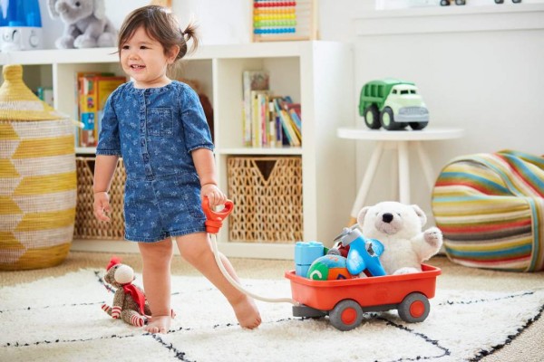 Green Toys kleiner Bollerwagen zum Nachziehen