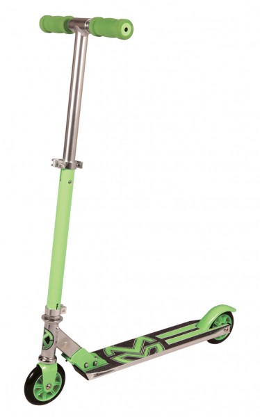 Krunk Alloy Kick-Scooter klappbar grün Kinderroller - Ausstellungsstück