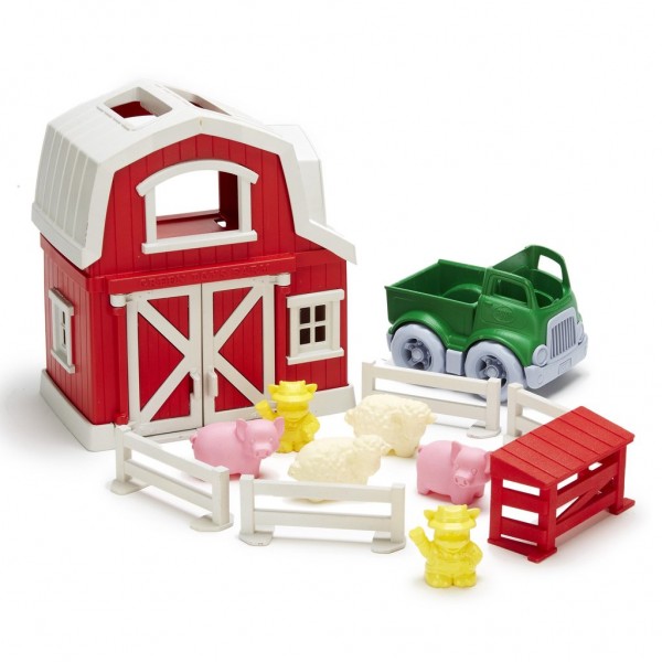 Green Toys Bauernhof Spielset 13 Teile