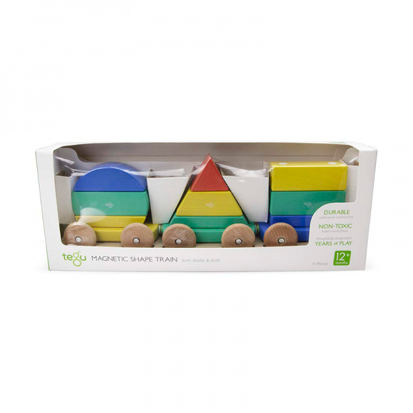 Tegu Baby Zug 9 Magnetische Holzbausteine